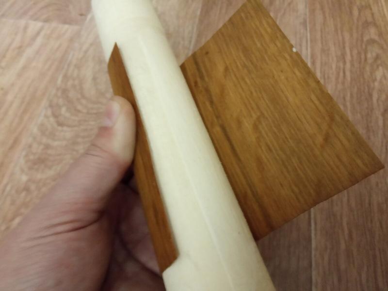 Как легко и быстро облицевать цилиндрическую деревянную доску без сложных приспособлений