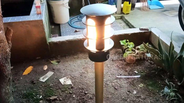 Как сделать современное садовое освещение за копейки из труб ПВХ