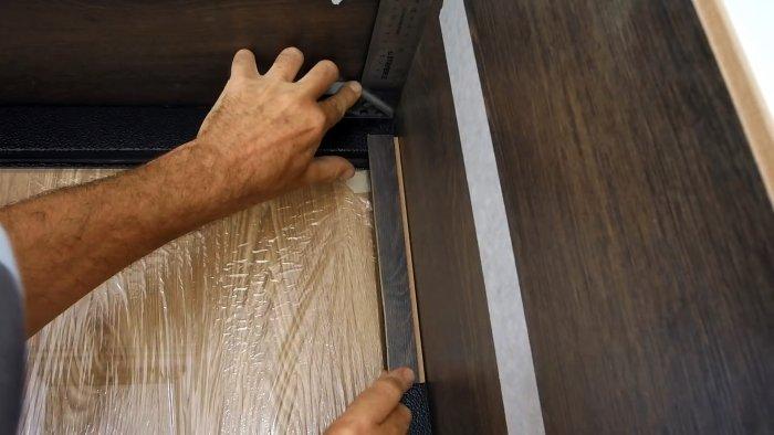 Как сделать изящные откосы входной двери из обычного ламината
