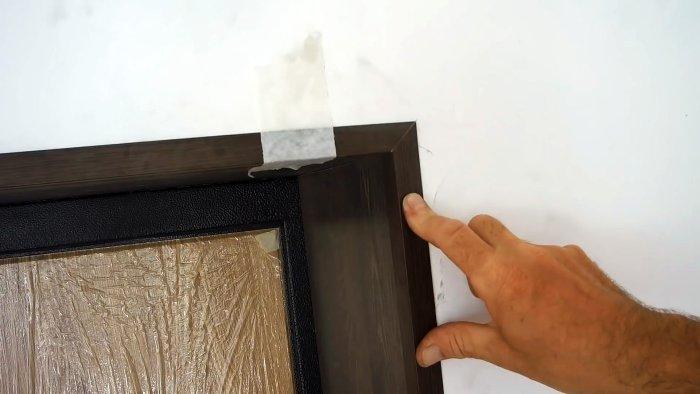 Как сделать изящные откосы входной двери из обычного ламината