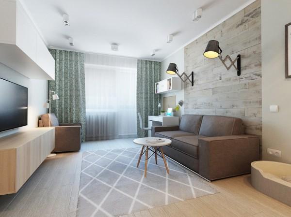Варианты расстановки мебели в однокомнатной квартире, советы дизайнера