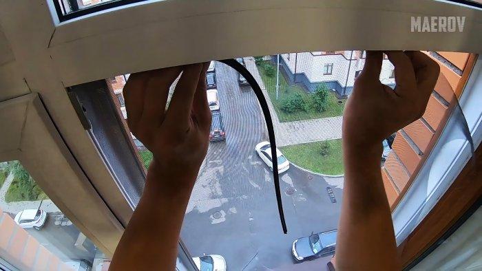 Как сделать безрамную москитную сетку на пластиковое окно за небольшие деньги