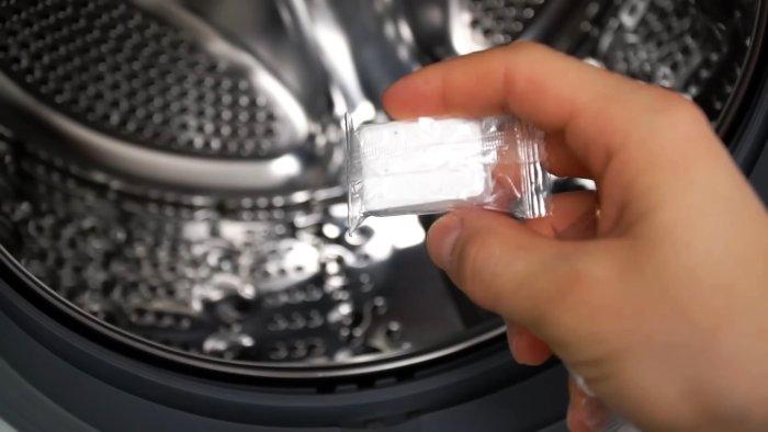 1 таблетка удаляет все загрязнения из стиральной машины