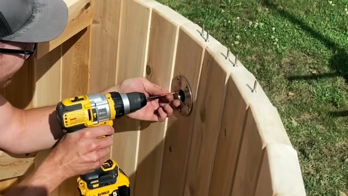 Как сделать деревянную ванну с подогревом от дровяного котла