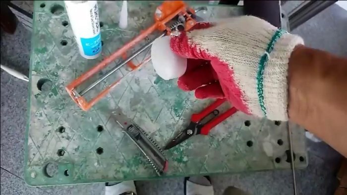 Изготовление пистолета для затирки швов